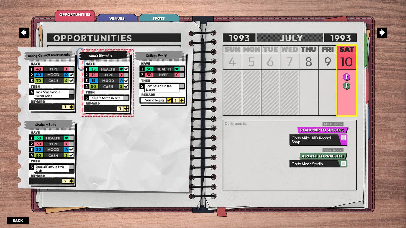 The planner in Rockbeasts.
